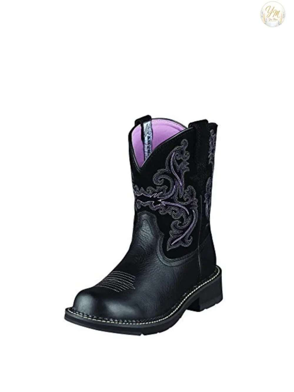 Ariat Women's Fatbaby II Western Boots Mid-Calf Leather Cowgirl Pull-On